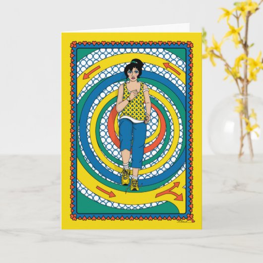 Carte Exécution dans Circles_B_Greeting (Fleur jaune)