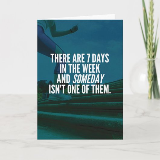 Carte Exécution de l'exercice Motivational Words (Devant)