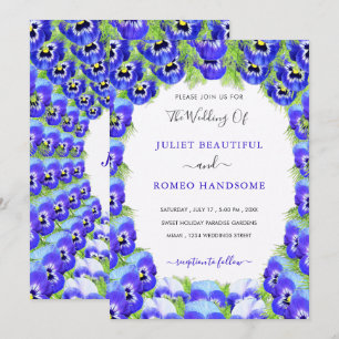 Carte Exemple de carton d'invitation de mariage encadré