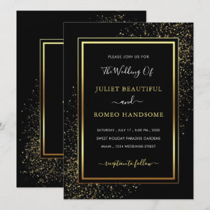 Carte Exemple de Cartons d'Invitation de Mariage Paillet