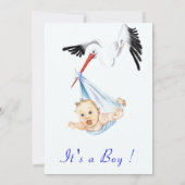 Carte Exemple d'invitation à une baby shower avec une ci (Dos)