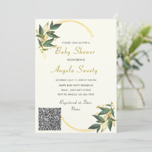 Carte Exemple d'invitation à une baby shower avec votre