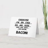 Carte Exercice. .BACON (Devant)