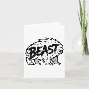 Carte Exercice Beast Gym Bodybuilding Entraînement Fitne