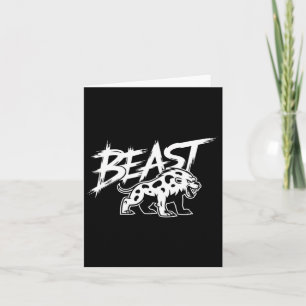 Carte Exercice Beast Gym Bodybuilding Entraînement Fitne