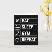 Carte Exercice Bodybuilding Gym (Fleur jaune)