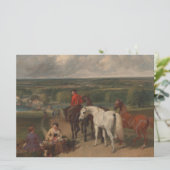 Carte Exercice des chevaux royaux (art équin) (Debout devant)