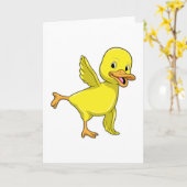 Carte Exercice d'étirement de yoga en canard (Fleur jaune)