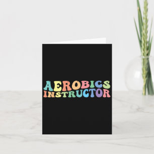 Carte Exercice d'instructeur d'aérobic Fitness