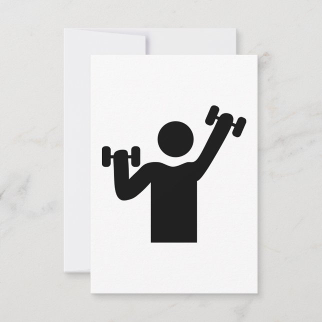Carte Exercice d'lifting du poids (Devant)