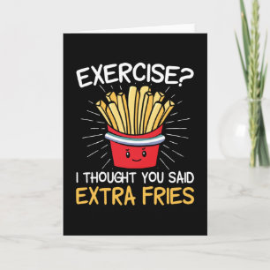 Carte Exercice Je Pensais Que Vous Avez Dit Des Fries Su