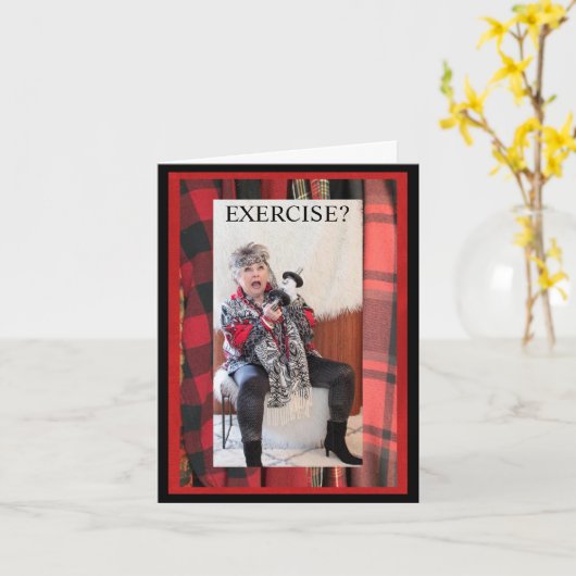 Carte Exercice ou frites supplémentaires (Fleur jaune)