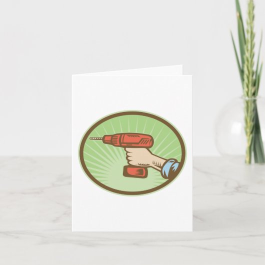 Carte Exercice sans fil rétro (Devant)