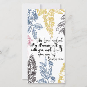 Carte Exode 33:14, Bible Verse Signet