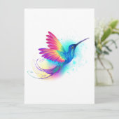 Carte Exotic Rainbow Hummingbird (Debout devant)