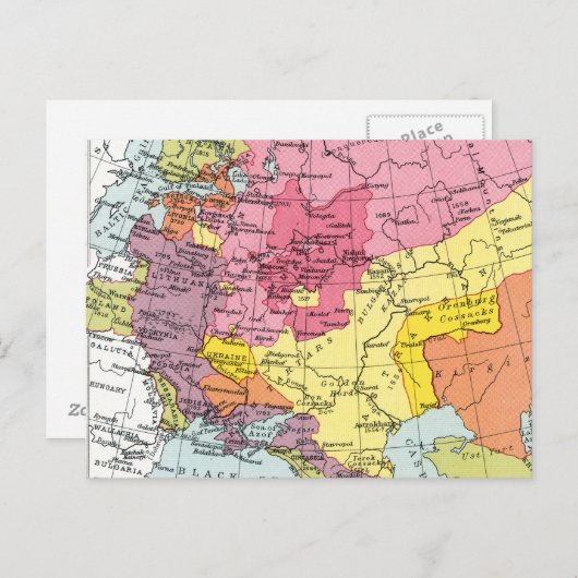 CARTE : EXPANSION DE LA RUSSIE (Devant / Derrière)