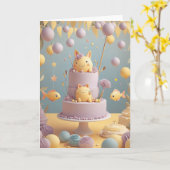 Carte Expérience de vie d'anniversaire (Fleur jaune)