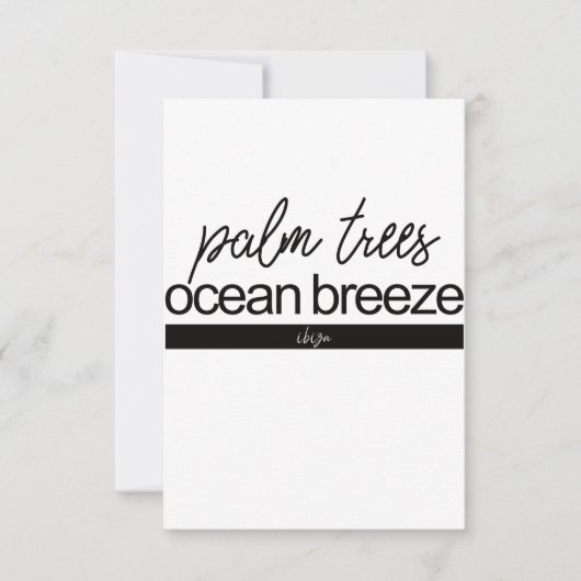 Carte Expérience Ibiza | Inspirationnel (Devant)