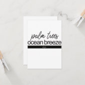 Carte Expérience Ibiza | Inspirationnel (Devant/Arrière en situation)