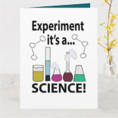Carte Expérience scientifique C'est une science (Fleur jaune)