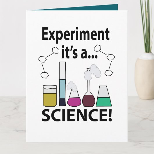 Carte Expérience scientifique C'est une science (Devant)