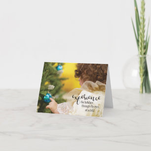 Carte Experience the Holidays thru the Eyes of a Child