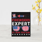 Carte Expert en feux d'artifice - Je cours, vous courez, (Fleur jaune)