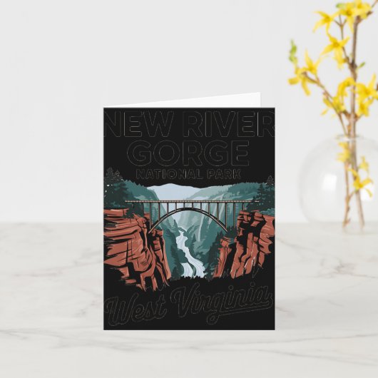 Carte Explore West Virginia's New River Gorge National P (Fleur jaune)