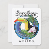 Carte explorer cabo san lucas mexique patch de voyage (Dos)