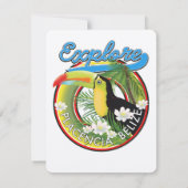 Carte Explorer le logo de voyage de Placencia Belize (Dos)
