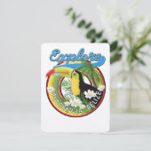 Carte Explorer le logo de voyage de Placencia Belize (Debout devant)