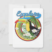 Carte Explorer le logo de voyage de Placencia Belize (Devant)