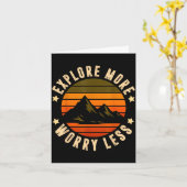 Carte Explorez davantage, inquiétez-vous moins - l'avent (Fleur jaune)
