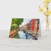 Carte Explorez le charme vibrant de Burano (Fleur jaune)