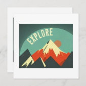 Carte Explorez les montagnes (Devant / Derrière)