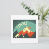 Carte Explorez les montagnes (Debout devant)