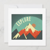 Carte Explorez les montagnes (Dos)