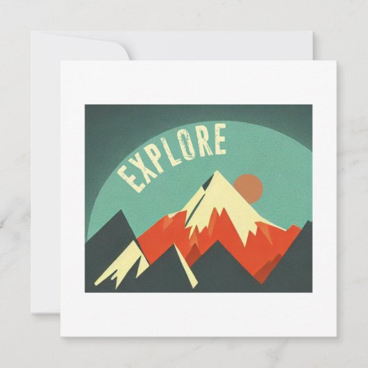 Carte Explorez les montagnes (Devant)