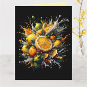 Carte Explosion de Citrus (Fleur jaune)