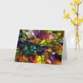 Carte Explosion de couleur (Fleur jaune)