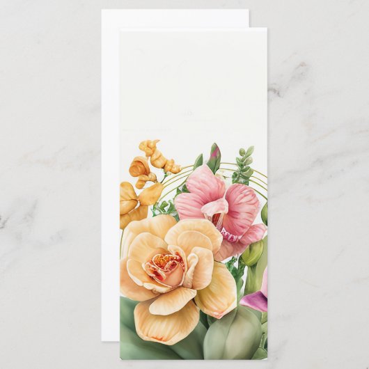 Carte Explosion d'orchidées  (Devant / Derrière)