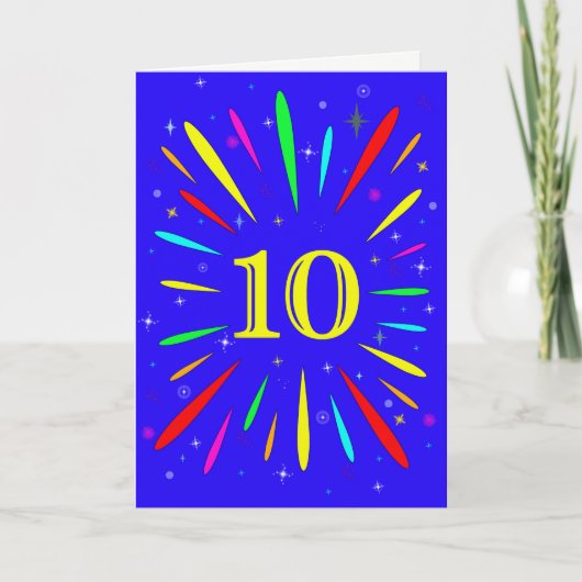 Carte Explosion du 10e anniversaire (Devant)