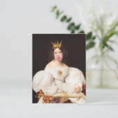 Carte Explosion royale de bubble gum rose Diva Joyeux an (Debout devant)