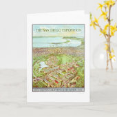 Carte Exposition du Panama - de la Californie à San (Fleur jaune)