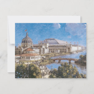 Carte Exposition universelle colombienne par Theodore Ro