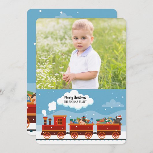 Carte Express de Noël (Devant / Derrière)