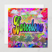 Carte Express de vacances à Barcelone Vista (Devant / Derrière)