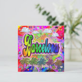 Carte Express de vacances à Barcelone Vista (Debout devant)