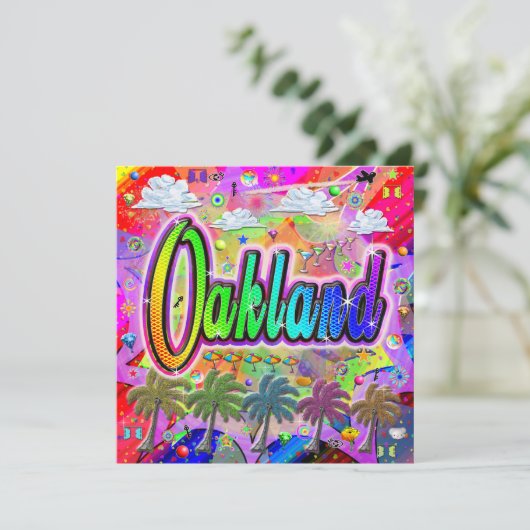 Carte Express de vacances Oakland Vista (Debout devant)