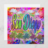 Carte Express de vacances San Diego Vista (Devant / Derrière)